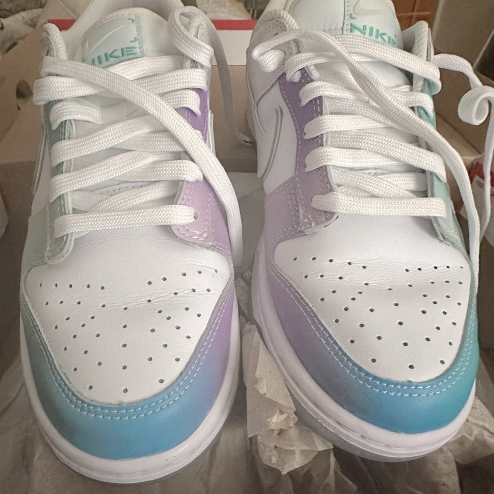 Nike Ice Blue Phantom Multi Colored Dunks